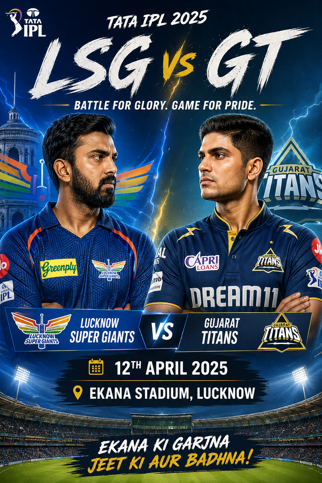 Lucknow Super Giants vs Gujarat Titans – IPL 2026 12th April- Gujarat Titans Cruise Past LSG in Clinical Run Chase