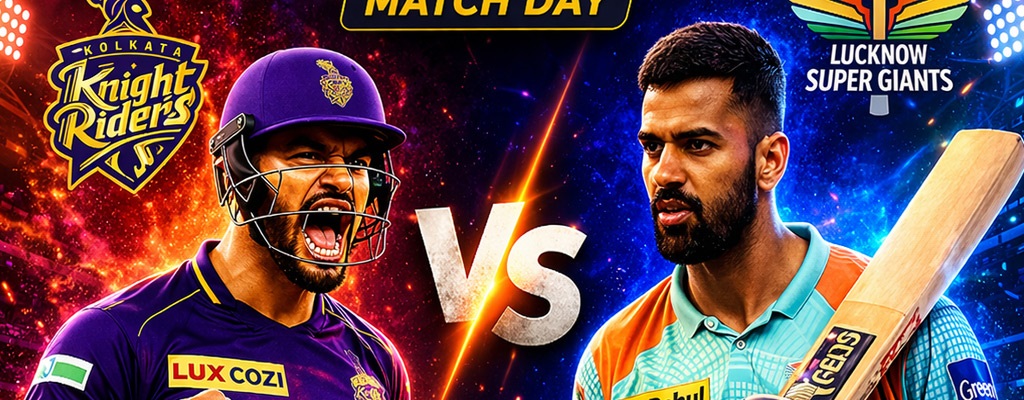🏏 KKR vs LSG – IPL 2026 9th April-  Thriller at Eden Gardens
