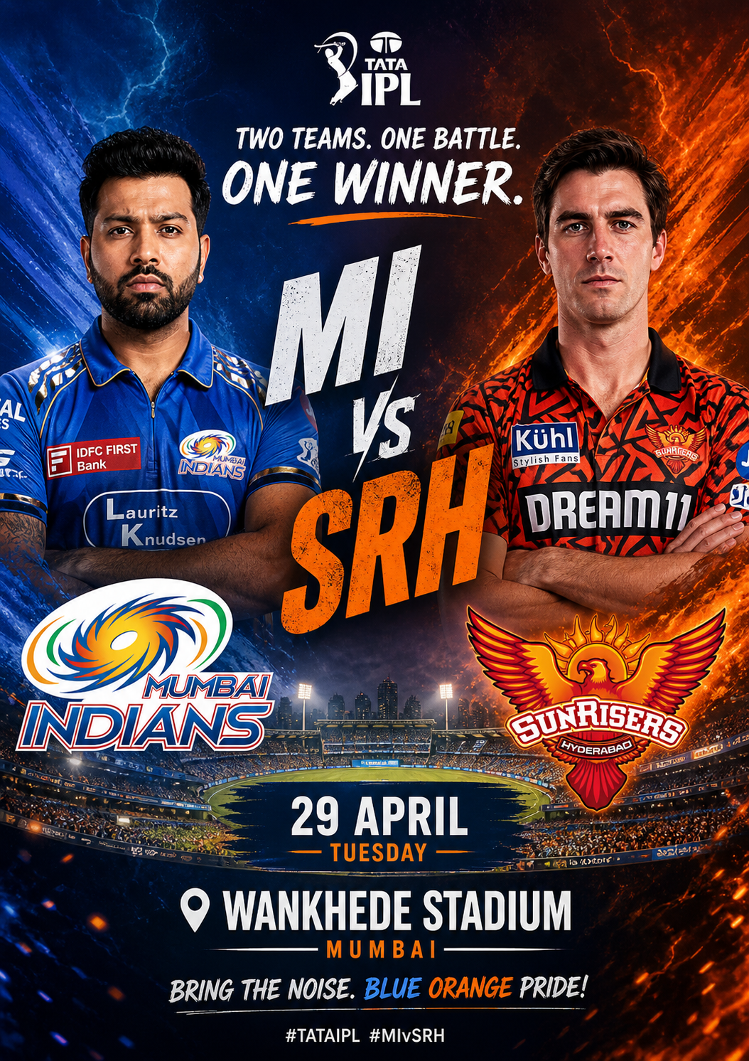 🔥 IPL 2026 29th April Thriller: Mumbai Indians vs Sunrisers Hyderabad – SRH removed MI's Playoff's hope