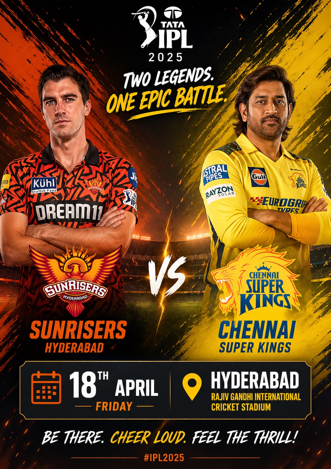 🔥 SRH vs CSK – IPL 2026 18th April- Sunrisers Hyderabad held their nerve in a tight fight to defeat Chennai Super Kings