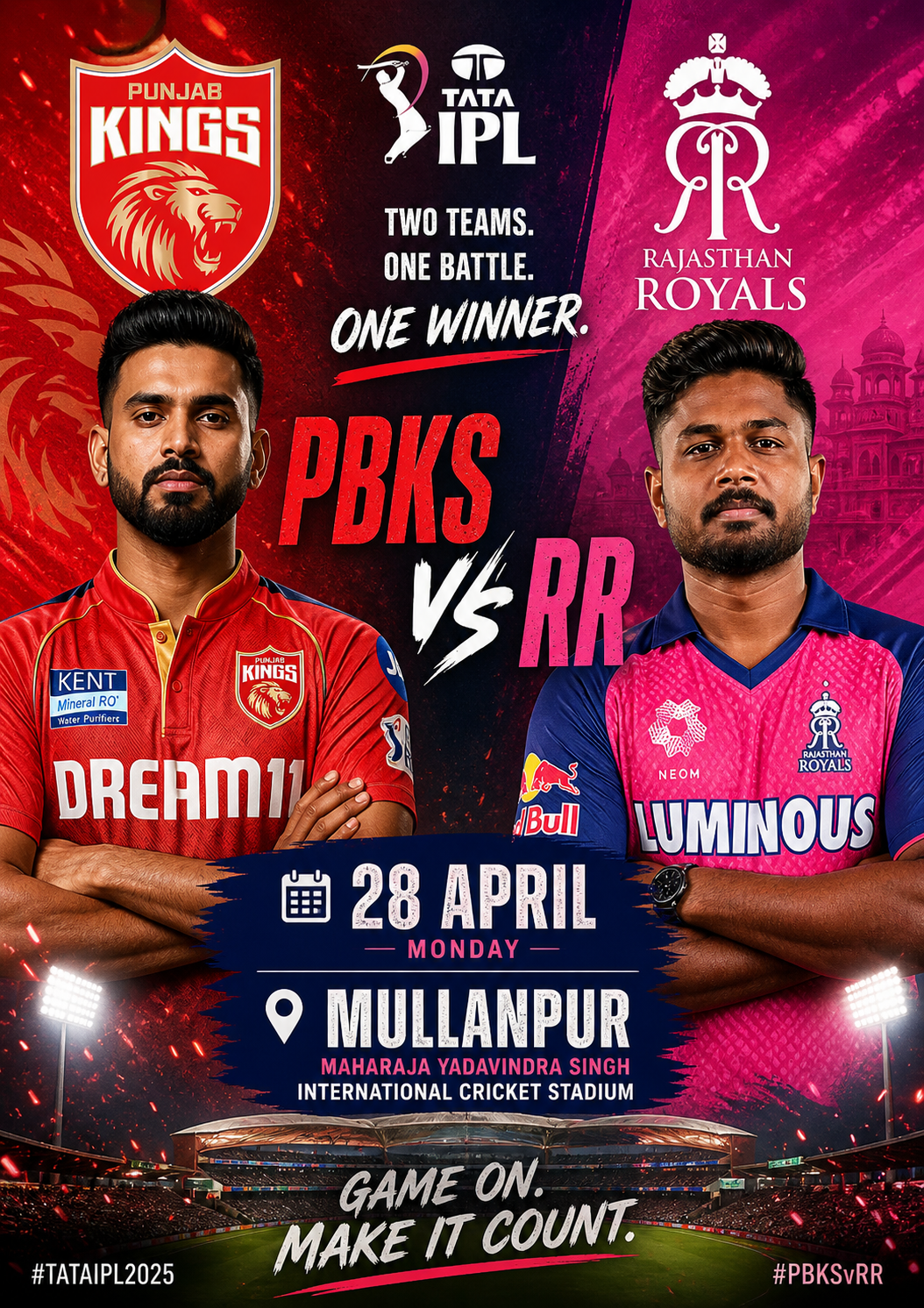 🏏 IPL 2026 28th April- Punjab Kings vs Rajasthan Royals – RR pulled off a thrilling six-wicket win over PBKS