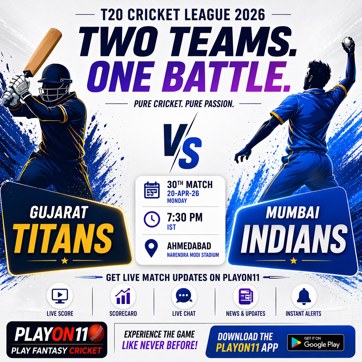 🏏IPL 2026 20 April-  A dominant 99 run win over GT by MI !