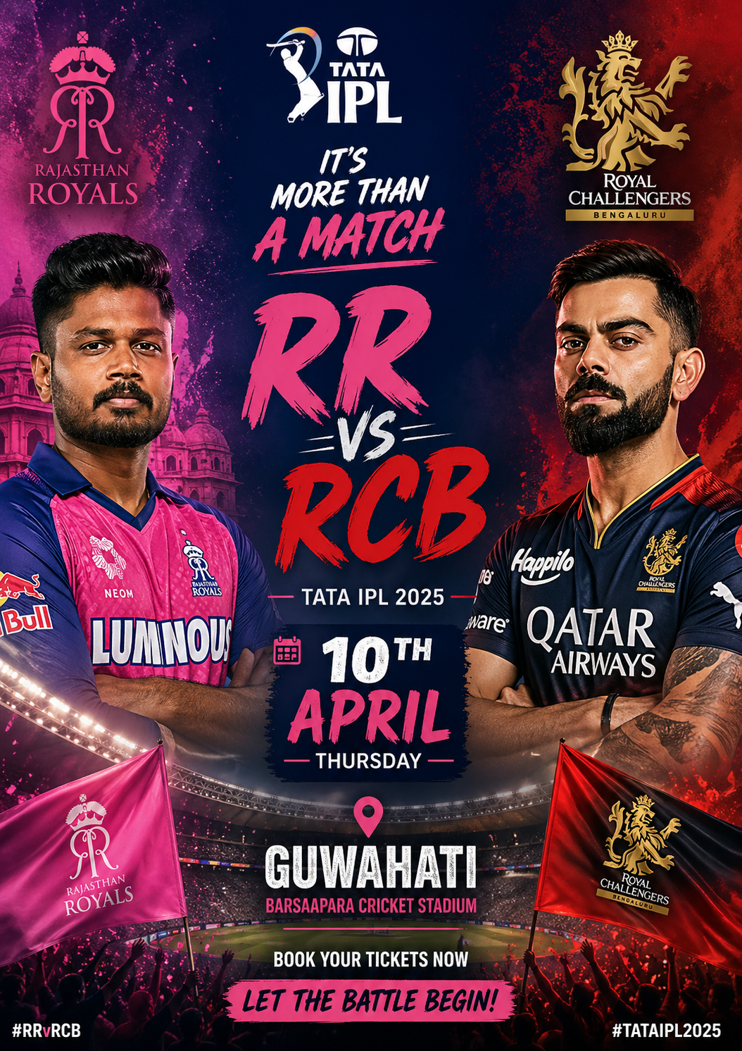 RR vs RCB – IPL 2026 10th April- Rajasthan Royals pulled off a dominant chase to defeat Royal Challengers Bengaluru