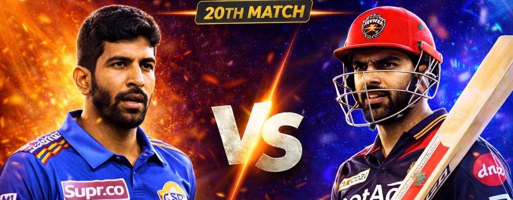 🏏 Mumbai Indians vs Royal Challengers Bengaluru – IPL 2026 12th April- A high scoring Thriller at Wankhede !