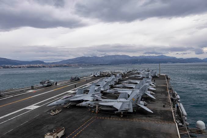 USS Gerald R. Ford Departs Split, Croatia
