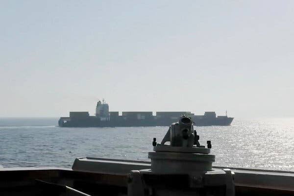 U.S. Fires on Iranian Cargo Ship in Arabian Sea