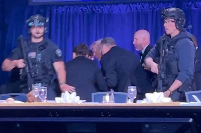 Trump rushed off stage after shots fired at White House Correspondents’ Dinner