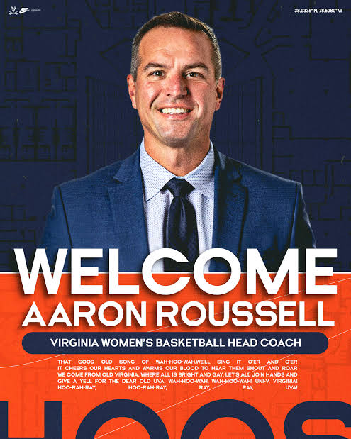 Aaron Roussell Named Virginia Head Women’s Basketball Coach