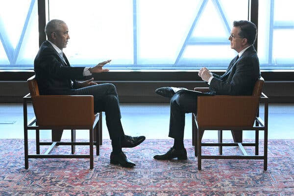Obama Talks Trump, Mamdani, Aliens and More in Colbert Interview
