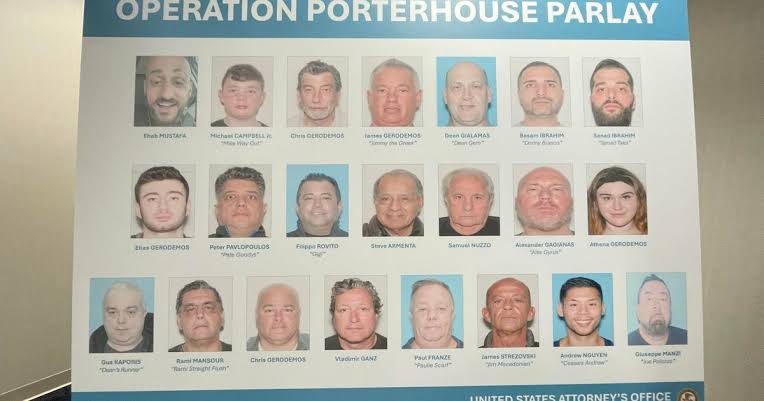 22 arrested in Northwest Indiana FBI raids for alleged illegal gambling ring in "Operation Porterhouse Parlay"