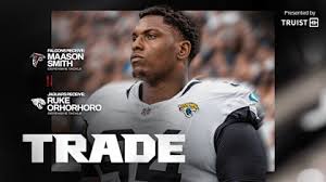 Falcons agree to terms with Jaguars to trade DL Ruke Orhorhoro for DL Maason Smith