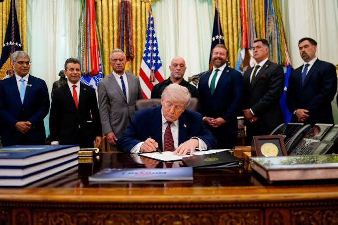 Trump accelerates research on psychedelic treatments and asks, ‘Can I have some?’