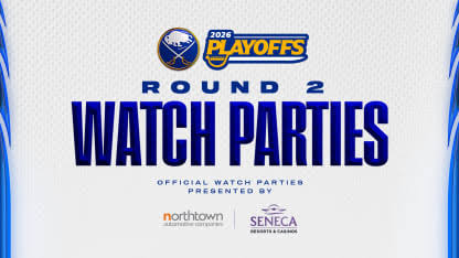 Sabres announce home and away Watch Party details for Round 2