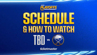 Sabres' schedule, broadcast info for Round 2 of Stanley Cup Playoffs