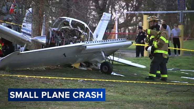 Philadelphia plane crash: Off-duty police officer among 2 injured after aircraft goes down in Fluehr Park in Torresdale
