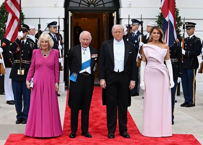 King Charles III and Queen Camilla arrive at state dinner — follow live updates