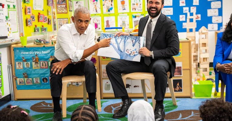 Obama meets Mamdani in New York City ahead of a preschool reading event