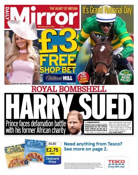 'Harry sued' and Vance warns Iran 'don't try to play us'