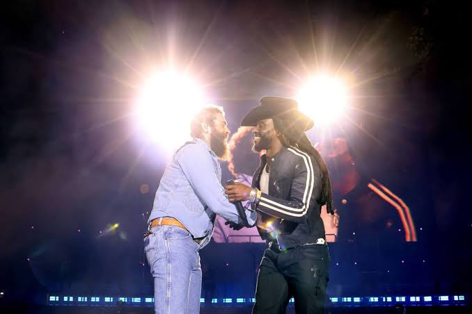 Post Malone Smashes Beer Can on His Head, Closes Out Stagecoach With Help From Shaboozey