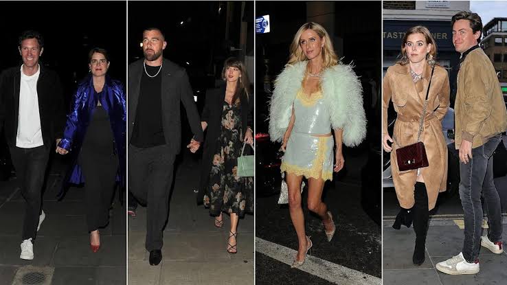 Princess Beatrice and pregnant Princess Eugenie break cover for rare double date alongside Taylor Swift