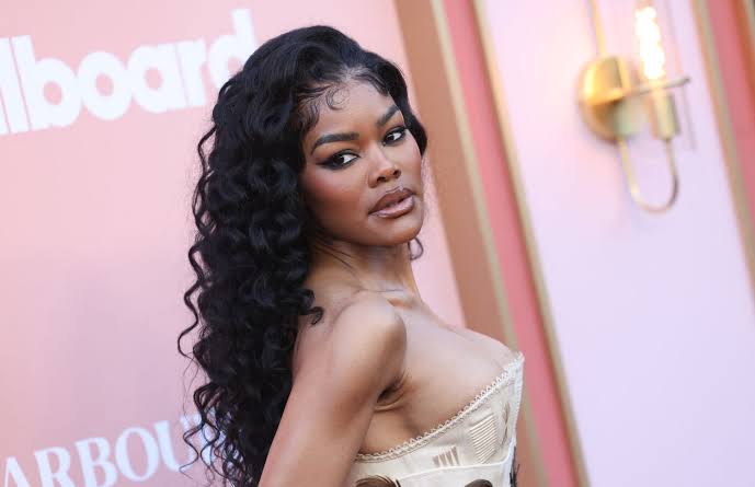 Teyana Taylor Makes One of Her Most Daring Fashion Statements to Date—in a Corset Gown Made of Hair