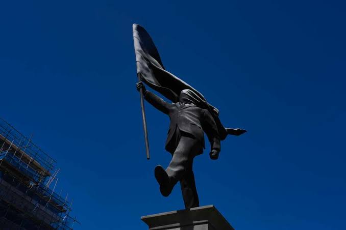 Banksy confirms new statue installed in central London is his work