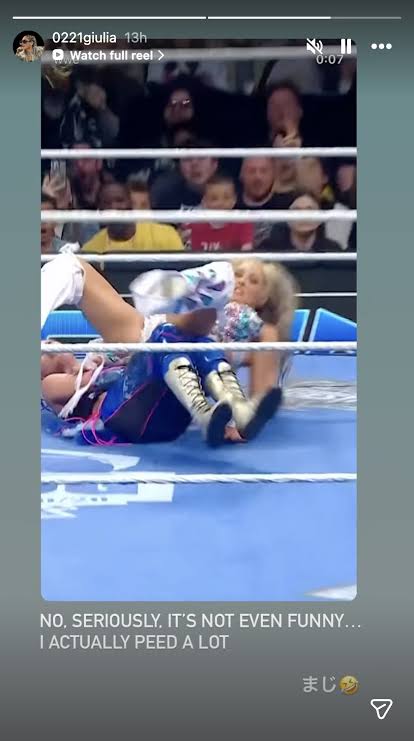 Giulia says she ‘actually peed a lot’ after Tiffany Stratton spot on SmackDown