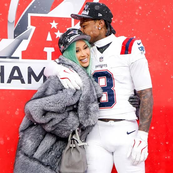 Cardi B, Stefon Diggs Look Extra Cozy at Special Mother's Day Event