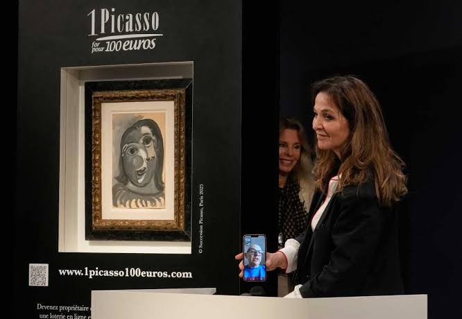 Raffle winner thrilled to claim a $1 million Picasso with a $117 ticket