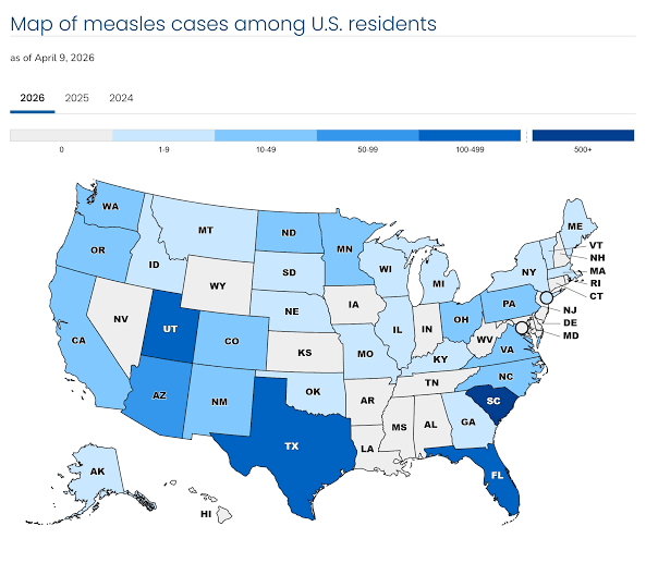US measles total surpasses 1,700 cases