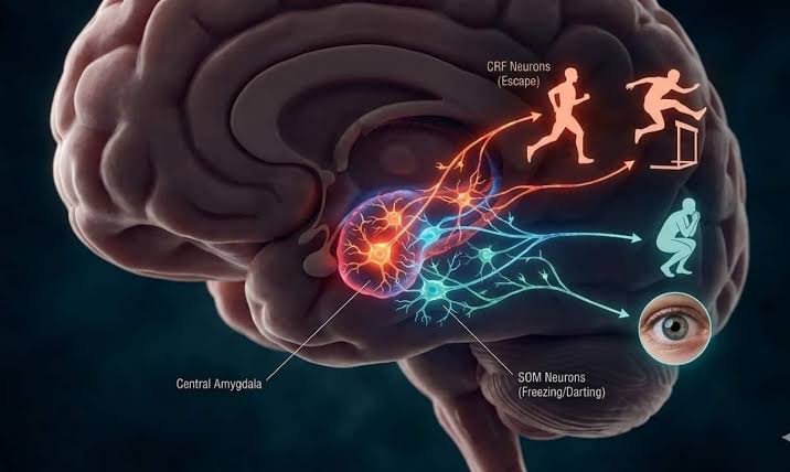 How the Amygdala Decides Between Freezing and Fleeing