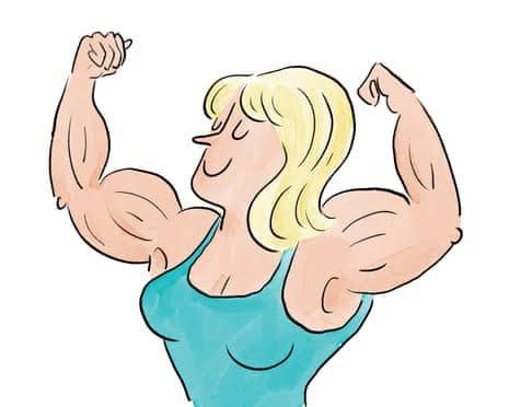 Is it true that … it’s harder for women to build muscle than men?
