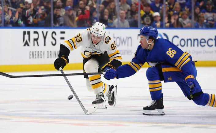 Sabres’ blunders, Conor Timmins’ solid return and more from OT loss to Bruins: 3 thoughts
