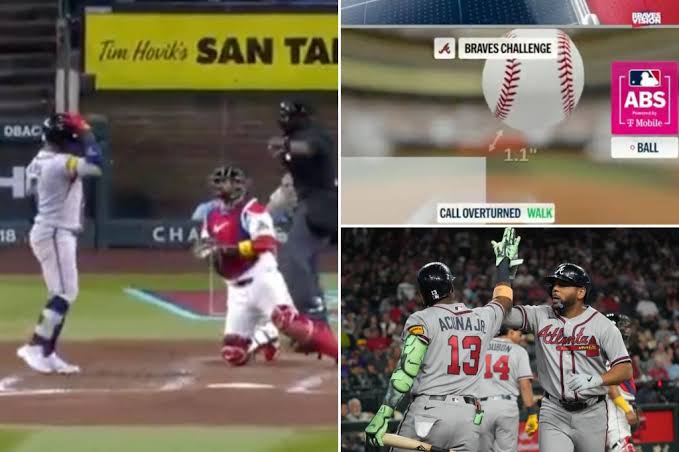 Braves’ ABS challenge leads to eight runs in wild turn of events