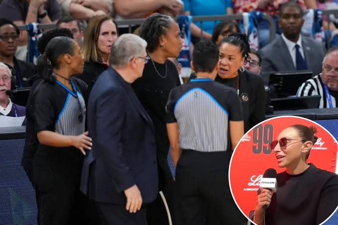 Diana Taurasi reacts to fiery Geno Auriemma-Dawn Staley confrontation