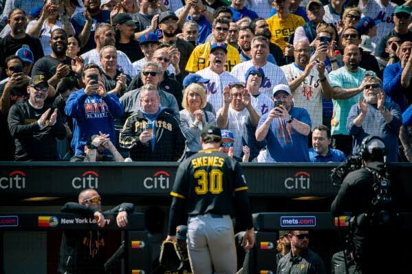 Pirates ace Paul Skenes gets chased in the 1st inning by the Mets on opening day