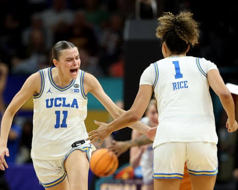 NCAA women’s Final Four: UCLA top Texas; South Carolina take down UConn – live updates