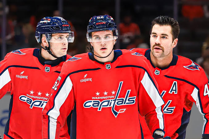 Alex Ovechkin on the Capitals’ 700-pound line of Aliaksei Protas, Ilya Protas, and Tom Wilson: ‘I think it’s going to be the heaviest line in the league. Good luck.’