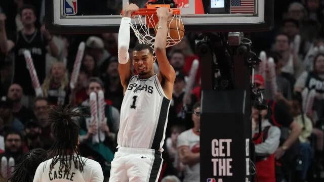 San Antonio Spurs vs. Portland Trail Blazers Live Score and Stats - April 26, 2026 Gametracker