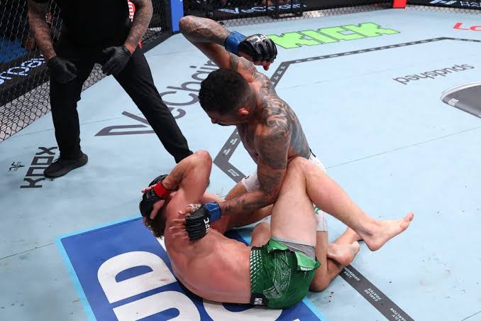 Islam Makhachev reacts to Carlos Prates’ brutal UFC Perth win over Jack Della Maddalena