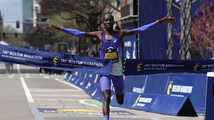 John Korir wins 2nd straight Boston Marathon in course record time
