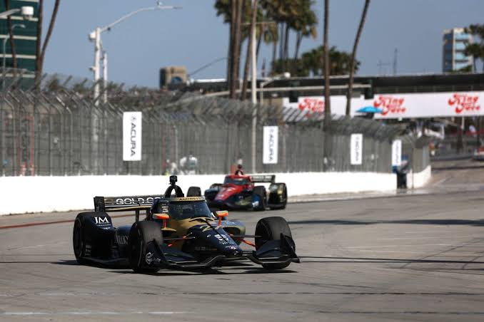 Kirkwood rises to the top in hectic second Long Beach IndyCar practice