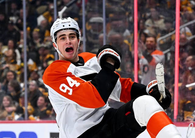 Philadelphia Flyers' Porter Martone becomes 12th NHL teenager to score in his first 2 playoff games