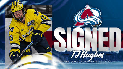 Avalanche Signs T.J. Hughes