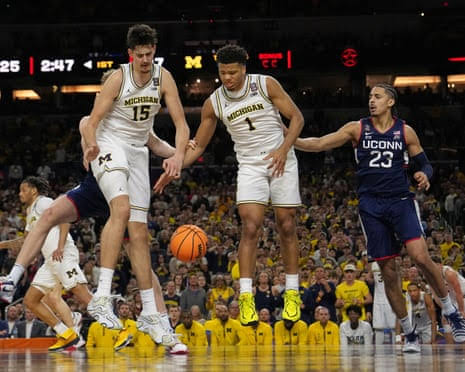 NCAA men’s national championship: UConn v Michigan – live updates
