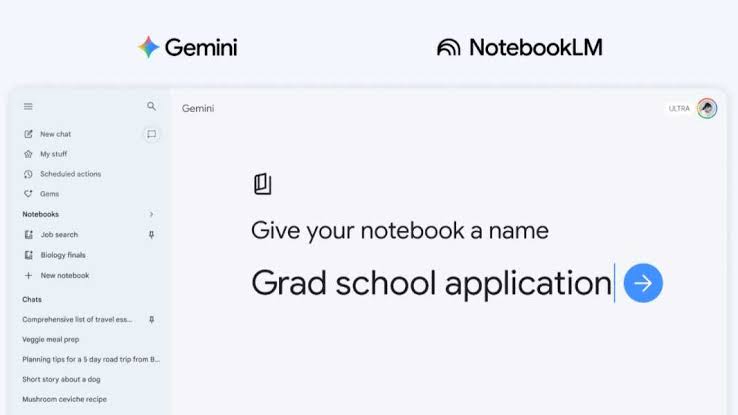 Google Brings Notebooks to Gemini
