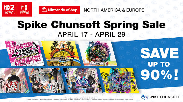 Save up to 90% on Spike Chunsoft Games During the Spike Chunsoft Spring Sale on Nintendo eShop April 17 to April 29, 2026