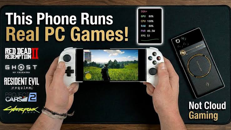 This Android phone can run Windows games locally, no PC required