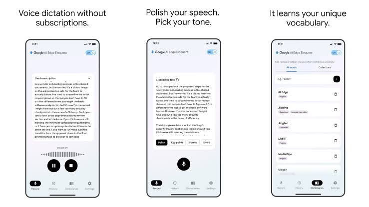 Google has launched a free, offline AI dictation app that will automatically polish your speech.
