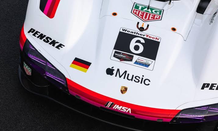 Special Apple Music Livery for Penske Porsches at Long Beach
